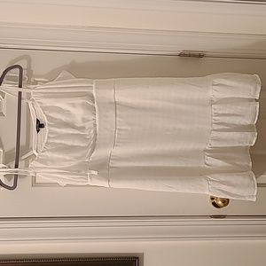 SPEECHLESS WOMANS JUNIOR PLUS SIZE LINED WHITE SUNDRESS SIZE 3X